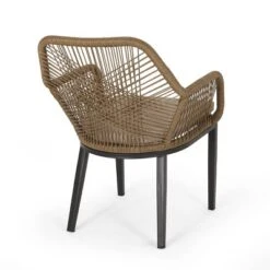 Russel 3pc Outdoor Wicker 2 Seater Chat Set - Light Brown/Beige - Christopher Knight Home -Knight Outdoor Cheap Store GUEST cf3d9a2a 04f8 4056 b37b 7decfafeee00