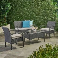 Cordoba 4pc Wicker Patio Chat Set With Cushions - Christopher Knight Home 10 Cordoba 4pc Wicker Patio Chat Set With Cushions - Christopher Knight Home -Knight Outdoor Cheap Store GUEST cf4d86eb 2755 4d5f 8b14 b1244317a051