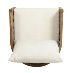 Burchett 2pk Outdoor Acacia Wood Club Chairs With Cushions - Teak/Brown/Beige - Christopher Knight Home -Knight Outdoor Cheap Store GUEST d1289c98 2a71 4c0e 9d75 9467fdde9ce4