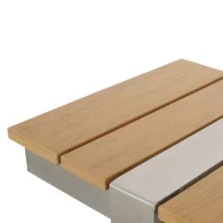 Cibola Outdoor Aluminum Dining Bench - Natural/Silver - Christopher Knight Home -Knight Outdoor Cheap Store GUEST d1b4c78d e1d4 42d8 a68f 5e5db9f6919c 1