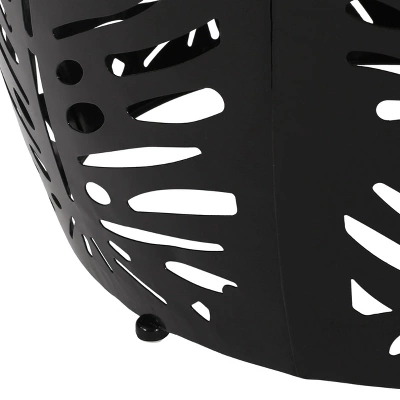 Satterlee Outdoor Round Iron Side Table Black - Christopher Knight Home 1 Satterlee Outdoor Round Iron Side Table Black - Christopher Knight Home