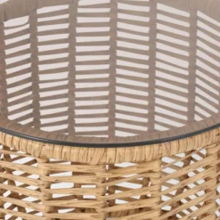 Arias 3pc Wicker Chat Set - Light Brown/Beige - Christopher Knight Home -Knight Outdoor Cheap Store GUEST d4f7a2fb 027a 47d6 b482 f7cf82933240