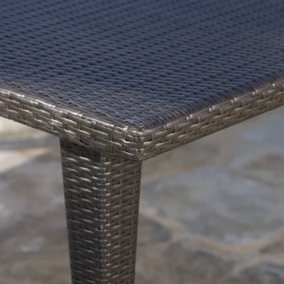 Antigua 9pc Wicker Outdoor Patio Dining Set - Brown - Christopher Knight Home 3 Antigua 9pc Wicker Outdoor Patio Dining Set - Brown - Christopher Knight Home - Image 3