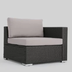 Santa Rosa 10pc Wicker Patio Sectional Sofa Set - Gray/Silver - Christopher Knight Home -Knight Outdoor Cheap Store GUEST d6d7049e ee6c 492c a4ef bd5784fcf14d