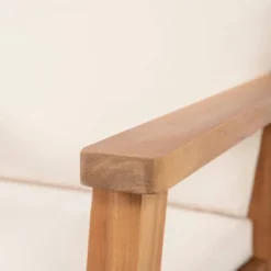 Temecula Outdoor Acacia Wood 4 Seater Chat Set With Cushions - Brown Patina/Cream - Christopher Knight Home -Knight Outdoor Cheap Store GUEST d70ce7ea e448 43f6 9000 af12064a5962 1