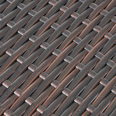 Rhode Island Rectangular Wicker Dining Table - Multibrown - Christopher Knight Home 5 Rhode Island Rectangular Wicker Dining Table - Multibrown - Christopher Knight Home - Image 5