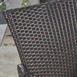 Nadia 9pc Wood & Wicker Expandable Dining Set - Natural/Brown/Beige - Christopher Knight Home -Knight Outdoor Cheap Store GUEST d9cb0e0b 89cf 4bbb bd53 0019708c5229 1