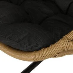 Ripley Outdoor Wicker Hanging Chair With Stand - Light Brown/Dark Gray - Christopher Knight Home -Knight Outdoor Cheap Store GUEST de5999e2 c7c2 4bcd a2d6 59a5a56e3313