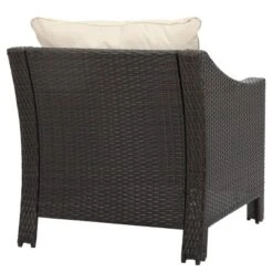 Antibes 3pc Wicker Chat Set With Cushions - Christopher Knight Home -Knight Outdoor Cheap Store GUEST e0717898 6805 46ad 94f3 c8cd25d5ba8b