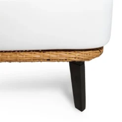 Nic 2pk Outdoor Wicker Club Chairs With Cushions - Light Brown/White - Christopher Knight Home -Knight Outdoor Cheap Store GUEST e0e7b860 aedf 4569 aba4 0b74ddb4f9f8 1