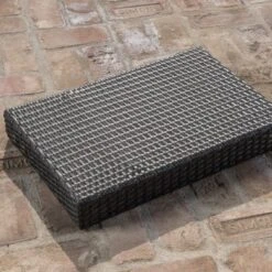 Salem 2pc Wicker Armed Chaise Lounge With Side Table - Gray - Christopher Knight Home -Knight Outdoor Cheap Store GUEST e4dbcbbc 250f 4545 bd52 df1e0ff07632