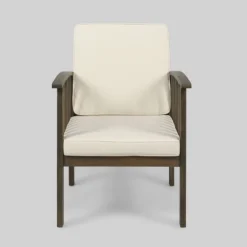 Carolina 5pc Acacia Wood Sofa Set - Gray/Cream - Christopher Knight Home -Knight Outdoor Cheap Store GUEST e51c4dfe f0fb 4a1c 97d6 f63da6e7504d