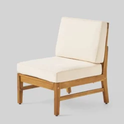 Driscoll 7pc Acacia Wood Chat Set With Fire Pit - Teak/Cream/Brown - Christopher Knight Home -Knight Outdoor Cheap Store GUEST e67d8bb5 b904 42ef 9b15 f2b16069b447