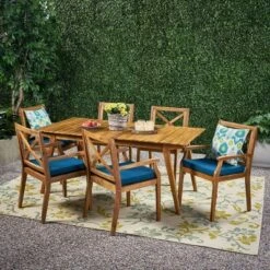 Mesa 7pc Acacia Wood Patio Dining Set - Christopher Knight Home -Knight Outdoor Cheap Store GUEST e7b9ec83 9f54 451e abeb 5e7bc2515855