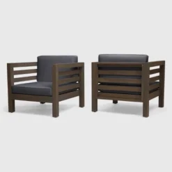 Oana 2PK Acacia Wood Club Chairs - Christopher Knight Home -Knight Outdoor Cheap Store GUEST e991d2d6 bf1d 4f0c 8ce9 6f2536b6d32b