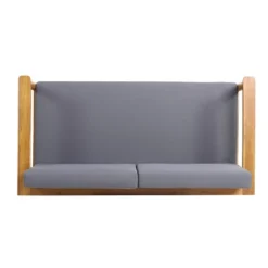 Magnolia Patio Acacia Wood Loveseat - Teak/Dark Gray - Christopher Knight Home 9 Magnolia Patio Acacia Wood Loveseat - Teak/Dark Gray - Christopher Knight Home -Knight Outdoor Cheap Store GUEST e9f566e3 1733 454c 86c9 e4814b27a01a