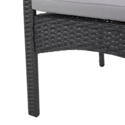 Corsica Set Of 2 Wicker Dining Chair With Cushions - Gray - Christopher Knight Home -Knight Outdoor Cheap Store GUEST eb064aff 0f6a 4cba aa34 3070dc563543