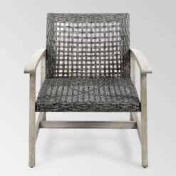 Hampton 2pk Wood & Wicker Mid-Century Club Chairs - Light Gray/Black - Christopher Knight Home -Knight Outdoor Cheap Store GUEST eb48ec44 4d28 4a20 82f6 7bc908bc9152