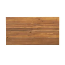 2pc Ellendale Outdoor Acacia Wood Loveseat & Coffee Table Teak/White - Christopher Knight Home -Knight Outdoor Cheap Store GUEST eb5c17dd e75d 48ff b973 e00b6e6aaf96