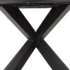 Soto Round Outdoor Acacia Wood Dining Table Teak/Black - Christopher Knight Home