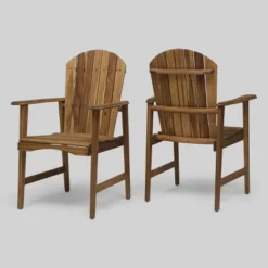 2pk Malibu Acacia Wood Patio Adirondack Dining Chairs - Christopher Knight Home -Knight Outdoor Cheap Store GUEST ecf47dd3 f4d8 4365 94a7 fa67a961a250