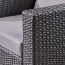 Santa Rosa 8pc Wicker & Aluminum Sofa Dining Set - Gray/Silver - Christopher Knight Home -Knight Outdoor Cheap Store GUEST eeddf989 4682 4821 9d82 8fddf8fda7f1