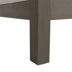 2pc Brava Outdoor Acacia Wood Right Arm Loveseat & Coffee Table With Cushion Gray/White - Christopher Knight Home -Knight Outdoor Cheap Store GUEST eeee8240 9acb 44a1 a37c 572e4a3c8a8a