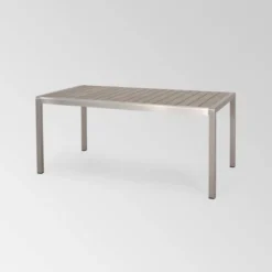 Cape Coral 3pc Aluminum Picnic Dining Set - Silver - Christopher Knight Home -Knight Outdoor Cheap Store GUEST f01e87cb 2e49 46c0 bab9 6871f3a61006