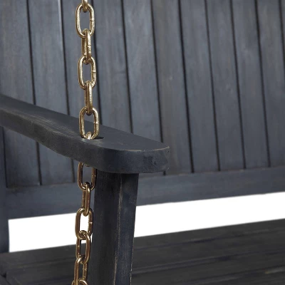 Tambora Acacia Wood Patio Porch Swing - Christopher Knight Home 9 Tambora Acacia Wood Patio Porch Swing - Christopher Knight Home - Image 9