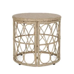 Bruce Outdoor Wicker Round Side Table Light Brown - Christopher Knight Home 9 Bruce Outdoor Wicker Round Side Table Light Brown - Christopher Knight Home -Knight Outdoor Cheap Store GUEST f139a55e b02a 411a 84f6 451c623895d8
