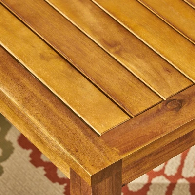 Newbury 4pc Acacia Wood Chat Set - Christopher Knight Home 4 Newbury 4pc Acacia Wood Chat Set - Christopher Knight Home - Image 4