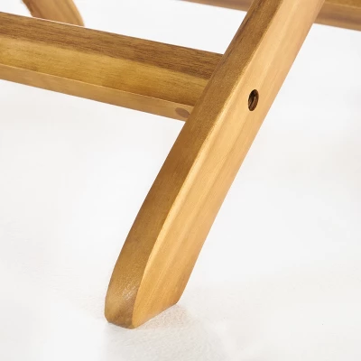 Positano Acacia Wood Foldable Square Bistro Table - Natural Christopher Knight Home 3 Positano Acacia Wood Foldable Square Bistro Table - Natural Christopher Knight Home - Image 3