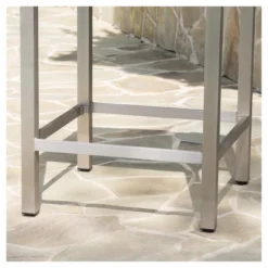 Cape Coral Square Aluminum And Wicker Bar Table - Gray - Christopher Knight Home -Knight Outdoor Cheap Store GUEST f8b2e3a1 0f2f 4469 bece 187df7d672c3