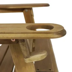 Bellwood Outdoor Acacia Wood Folding Adirondack Chair Natural - Christopher Knight Home -Knight Outdoor Cheap Store GUEST f8b44b37 6aae 45e0 a14d a8b7178410ad