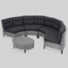 Navagio 5pc Wicker Sofa Set Gray/Dark Gray - Christopher Knight Home