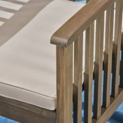 Casa 3pc Acacia Bistro Dining Set Gray/Cream - Christopher Knight Home -Knight Outdoor Cheap Store GUEST fa97fa65 ac39 4cd1 a058 e59def856c35