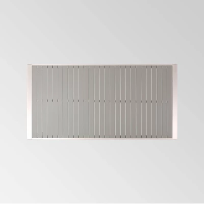 Navan Rectangle Aluminum 70" Dining Table Silver - Christopher Knight Home 5 Navan Rectangle Aluminum 70" Dining Table Silver - Christopher Knight Home - Image 5