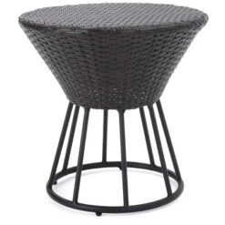 Crete Round Wicker Outdoor Side Table - Christopher Knight Home -Knight Outdoor Cheap Store GUEST fd3ca3d9 eb25 42da 84c5 2e85e726217c