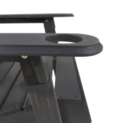 2pk Bellwood Outdoor Acacia Wood Folding Adirondack Chairs Dark Gray - Christopher Knight Home -Knight Outdoor Cheap Store GUEST fdc005e3 5447 42b1 ae9b 5b9832e3abf2