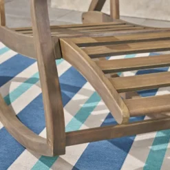 Sunview 3pc Acacia Wood Recliner Rocking Chair Set Gray - Christopher Knight Home -Knight Outdoor Cheap Store GUEST fe9e0c9f e480 471a 9fa5 1248ee5ab894