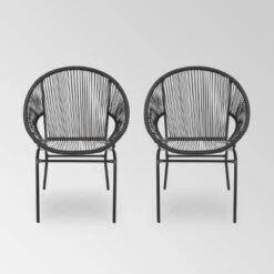 Nusa 2pk Faux Rattan Patio Club Chairs - Christopher Knight Home -Knight Outdoor Cheap Store GUEST ff726be5 18ec 4d19 b8f5 52a92d3bae18