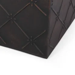 Acosta Outdoor Small Square Light Weight Concrete Side Table Antique Copper - Christopher Knight Home -Knight Outdoor Cheap Store GUEST ff7f0a94 f168 41b1 9dda 57cf71ac13c9